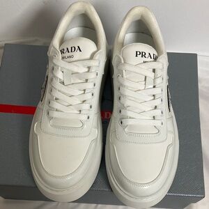 Prada Women's White Leather Sneakers